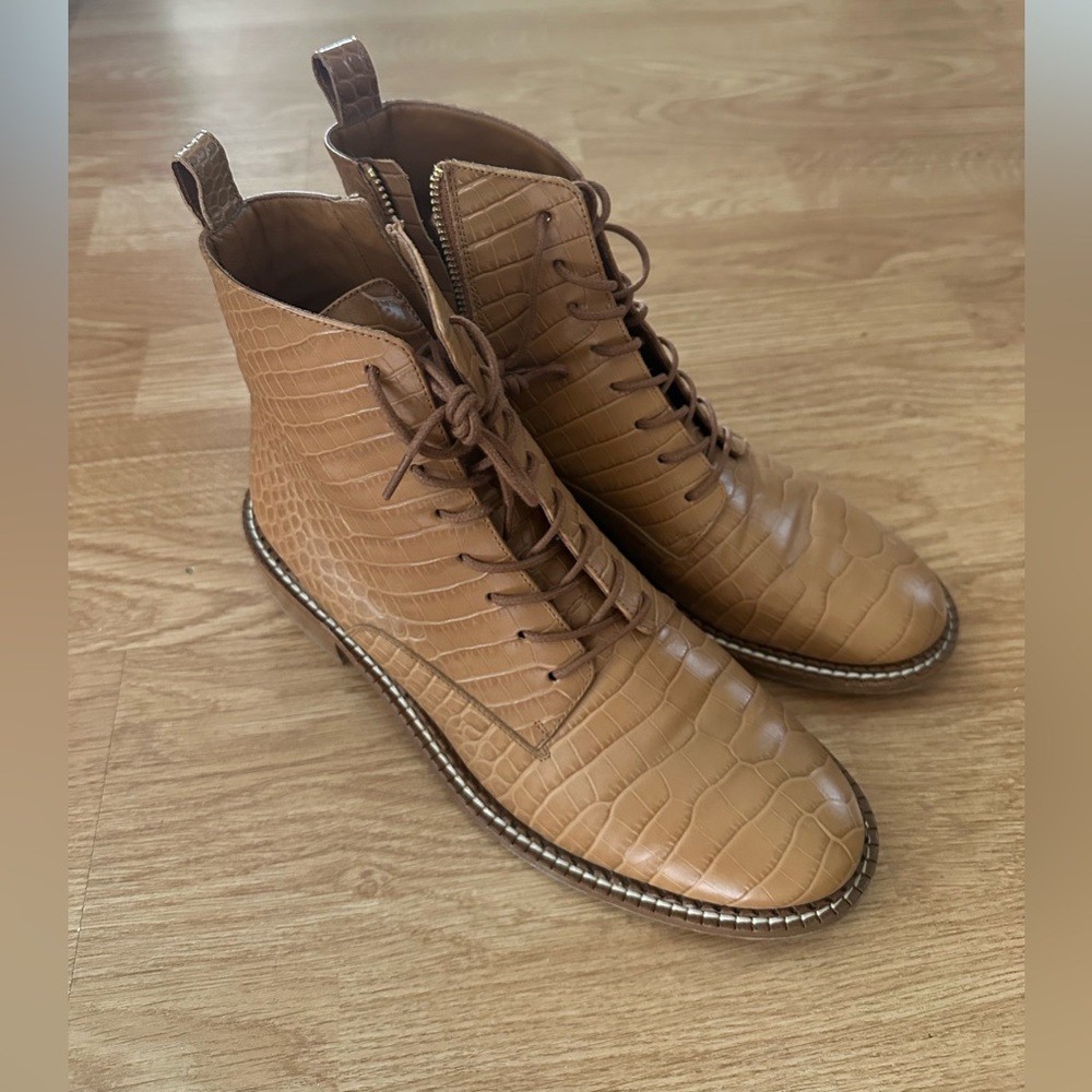 VINCE Brown leather boots
